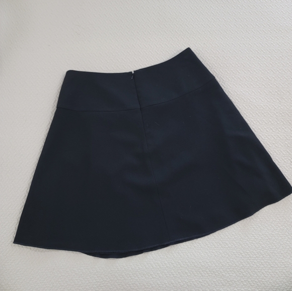 LOFT Black Skirt With Ruffle Women's Size 6 Mini Flowy - Picture 10 of 13
